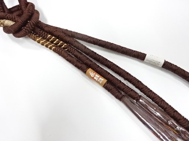未使用品　正絹　手組帯締め